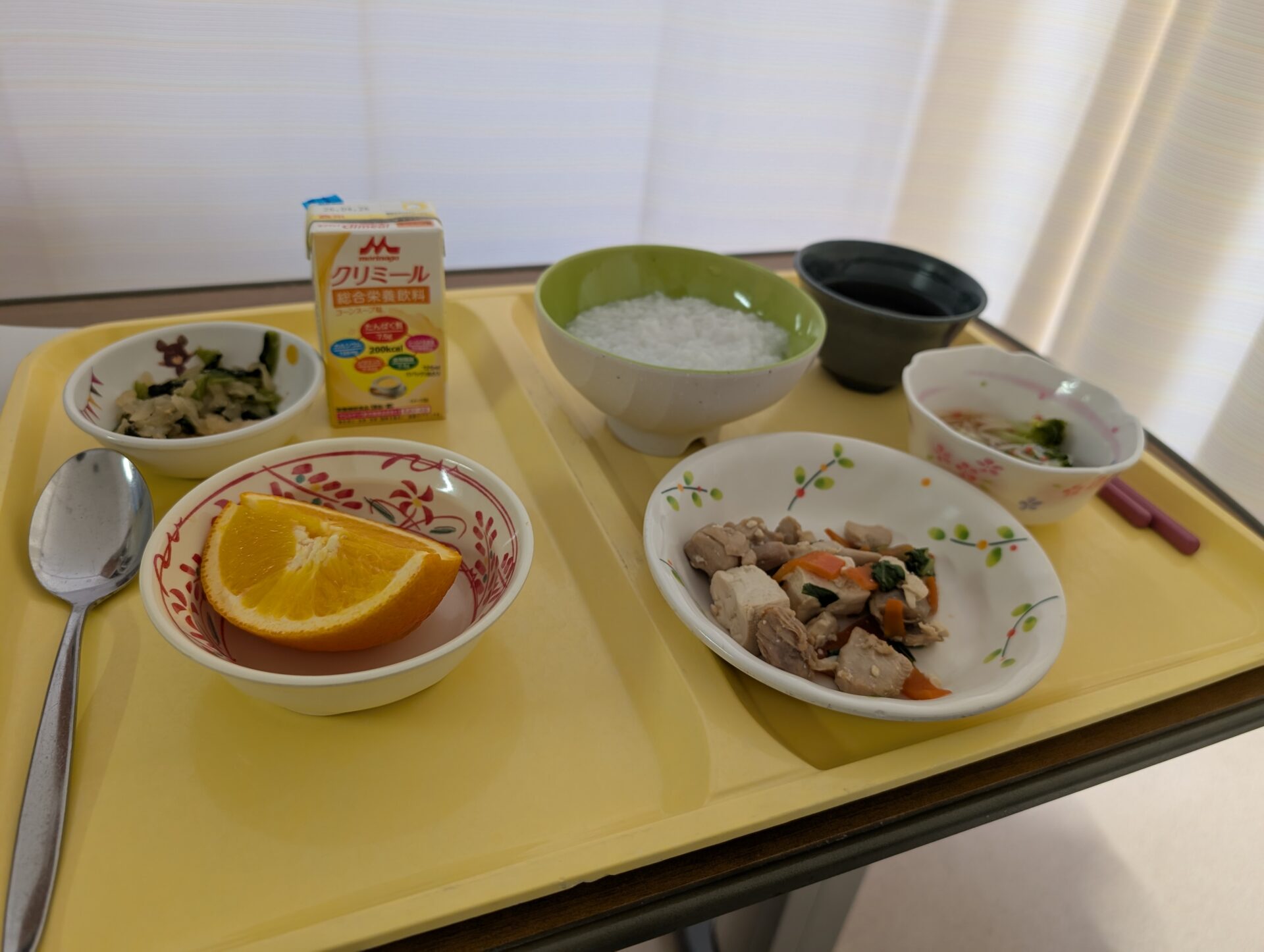 入院生活の楽しみといえば、お食事